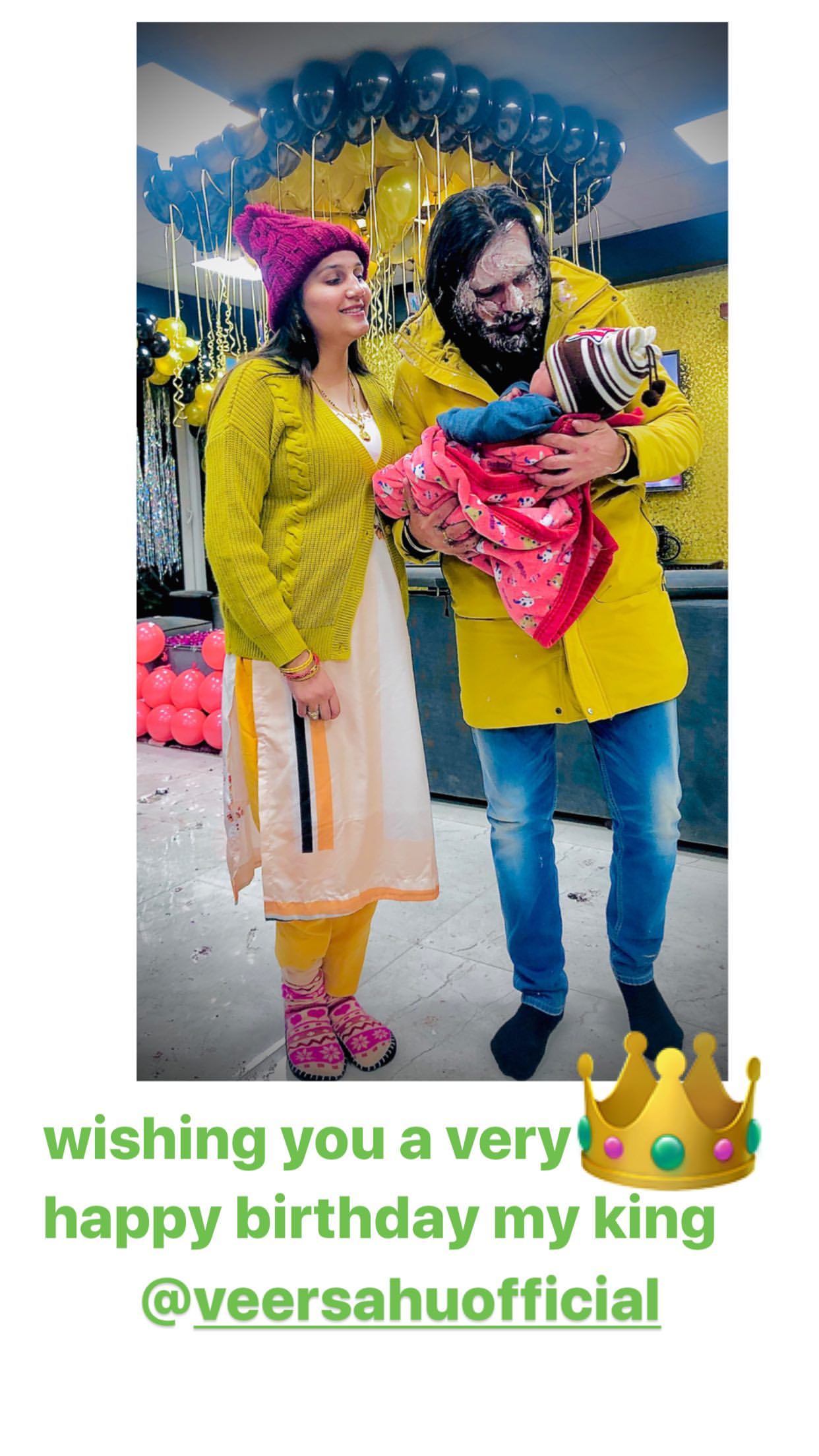 Bigg Boss 11 Sapna Chaudhary Shares PIC Of Newborn Son As She Celebrates  Husband Veer Sahu Birthday