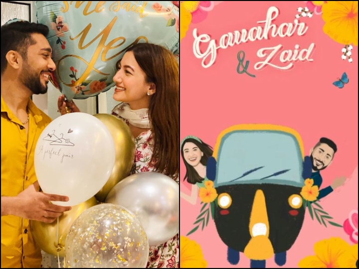 Bigg Boss 14: Gauahar Khan Zaid Darbar Love Story Wedding Invitation Card Of Gauhar Khan Lockdown Jab We Met Story Video Bigg Boss 14's Gauahar Khan & Zaid Darbar's 'Jab We Met' Story Is Too Cute For Words, Here's Their Wedding Invite