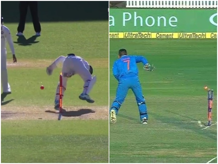 India vs Australia: Wriddhiman Saha Pulls Off An MS Dhoni Behind Stumps To Bamboozle Matthew Wade  Watch: Wriddhiman Saha Pulls Off An MS Dhoni Behind Stumps To Bamboozle Matthew Wade