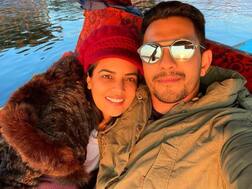 PIC: 'Indian Idol 12' Host Aditya Narayan Enjoys Shikara Ride With Wifey Shweta In Kashmir