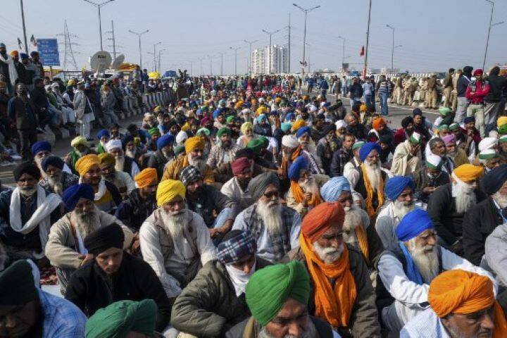 5. Farmers' Protests- At the other end of the Covid-19-impacted year, Delhi became the theatre of yet another public protest - this time by farmers, mainly from Punjab and Haryana over the three farm laws brought out first as Ordinance by the government and later enacted by Parliament. (Photo: AFP)