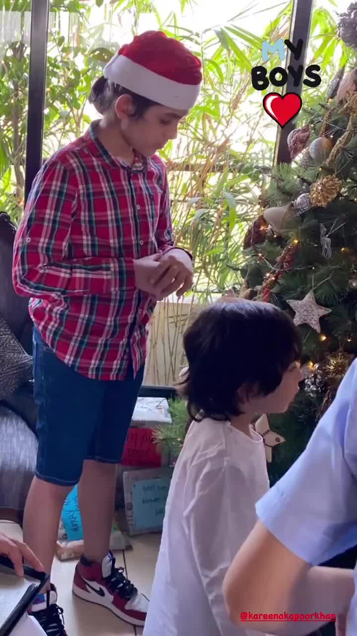 Kareena and Saif's son Taimur Ali Khan stole all the attention from others at the fun-filled family lunch. Little Tim Tim sported a white kurta and looked as cute as a button in it.