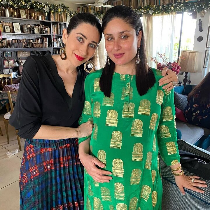 Kareena's sister Karisma Kapoor attended the family lunch along with her son Kiaan Raj Kapoor and daughter Samiera Kapoor.