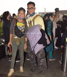 PICS: Ahead Of 15th Wedding Anniversary, Aamir Khan & Wife Fly Out Of India With Their Kids