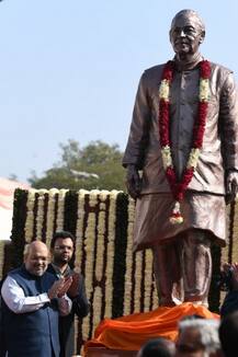 In Pics: Amit Shah Unveils Late Arun Jaitley's Statue At Feroz Shah Kotla