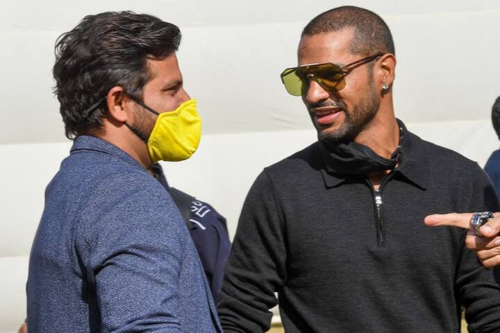 BCCI president Sourav Ganguly and secretary Jay Shah, former India and Delhi captains Virender Sehwag and Gautam Gambhir were also present inside the Arun Jaitley Stadium at the Feroz Shah Kotla ground for the ceremony. (Photo by Prakash SINGH / AFP)