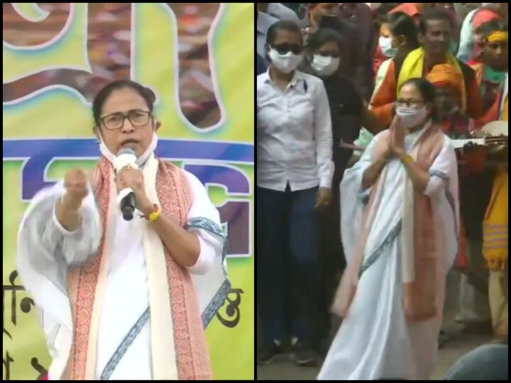 West Bengal Elections 2020 After Amit Shah CM Mamata Banerjee Holds Roadshow In Bolpur Power Show Ahead Of West Bengal Polls On! After Shah, Now CM Mamata Holds Mega Roadshow In Bolpur