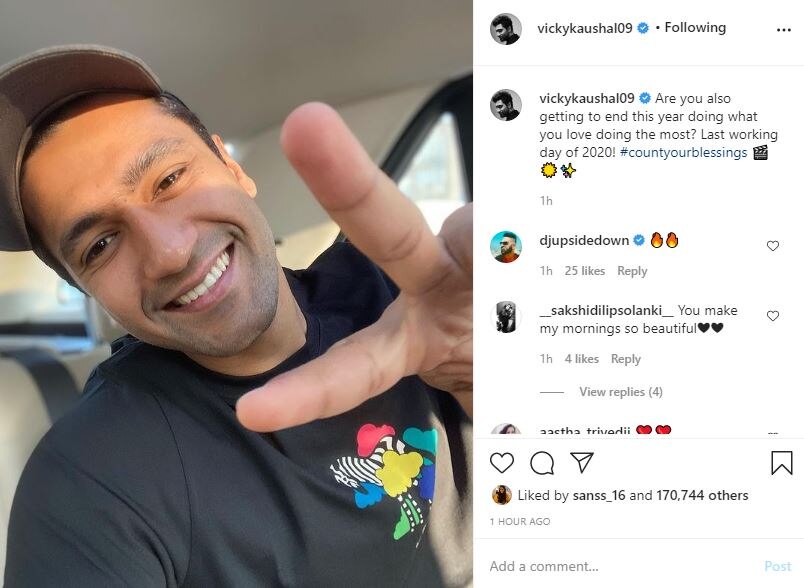 It's Vicky Kaushal's Last Working Day Of 2020, See His Ray Of Sunshine Selfie