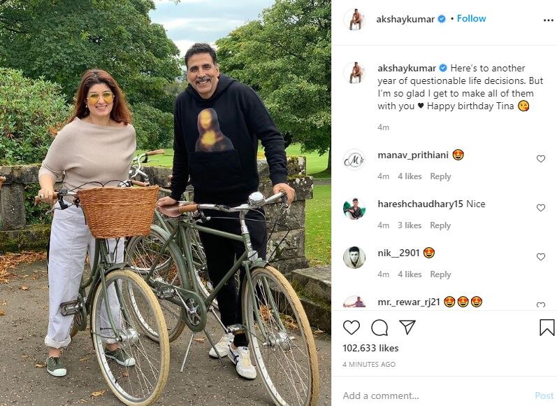 Another Year of Questionable Life Decisions: Akshay Kumar's Quirky BIRTHDAY Wish For Wife Twinkle Khanna