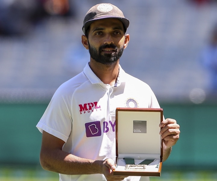 Ajinkya Rahane Becomes Inaugural Winner Of Mullagh Medal After Being Named Player Of The Match In Boxing Day Test Ajinkya Rahane Becomes Inaugural Winner Of Mullagh Medal After Being Named Player Of The Match In Boxing Day Test