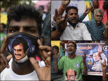 PICS: Disappointed With Rajinikanth's Decision To Drop Political Plans, Fans Stage Protest Outside His House In Chennai, Spotted Holding Placards