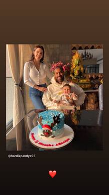 Hardik Pandya & Natasa Stankovic's Son Agastya Turns 5-Month-Old, Couple Shares CUTE PICS From Celebrations