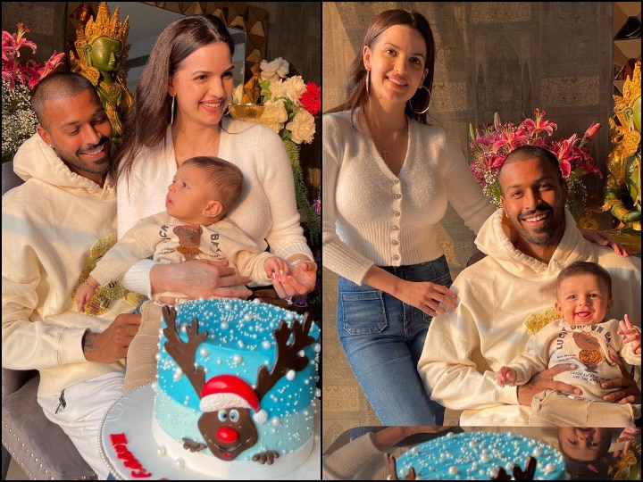 In Photos Hardik Pandya Natasa Stankovic Son Agastya Turns Five Month Old Photos From Celebrations