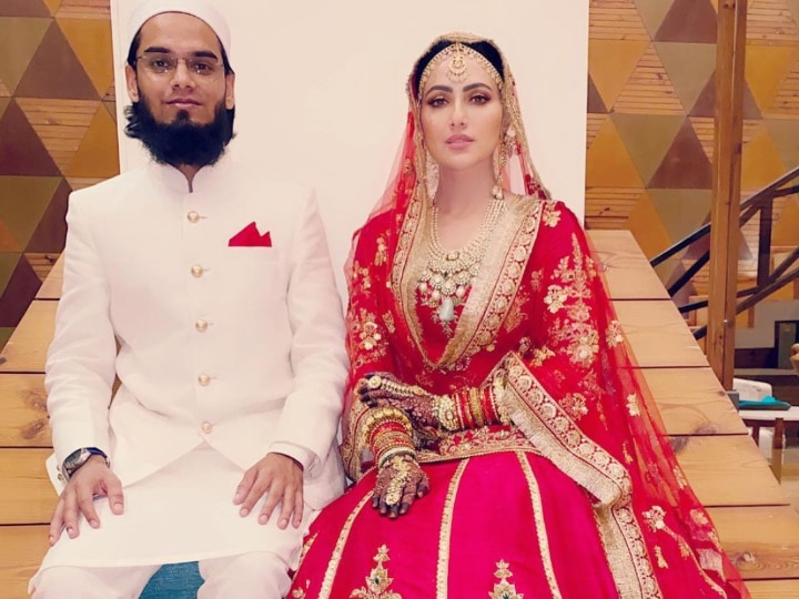 Bigg Boss 6 Sana Khan Anas Saiyad Wedding Unseen Photo Goes Viral On Social Media EX Bigg Boss Contestant Sana Khan's Hubby Shares UNSEEN PIC From Their Wedding With Heartfelt Post