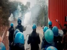 In Pictures: Clashes Between Farmers & Police In Rewari As Protesters Attempt To March Towards Delhi