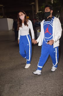 PICS: Gauahar Khan And Zaid Darbar Return To Mumbai After Celebrating New Year in Lucknow