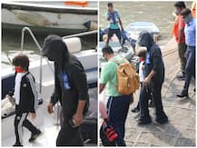 PICS: Little AbRam Accompanies Dad Shah Rukh As They Leave For Alibaug Along With Gauri Khan