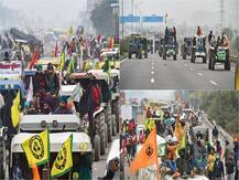 IN PICS: Farmers Hold Mega Tractor March, Call It A ‘Rehearsal' For Jan 26