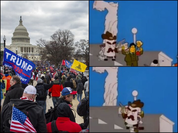 Simpsons May Have Predicted US Capitol Violence, Twitter Users, Scene From Show Goes Viral On Social Media The Simpsons 'Predicted' US Capitol Violence; Clip From Show Goes Viral