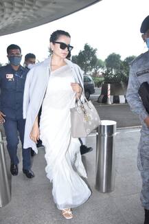 PICS: Kangana Ranaut Records Her Statement In Sedition Case, Jets Off To Bhopal For 'Dhaakad' Shoot