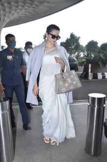 PICS: Kangana Ranaut Records Her Statement In Sedition Case, Jets Off To Bhopal For 'Dhaakad' Shoot