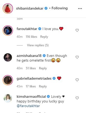 Farhan Akhtar's GF Shares Heartfelt Post For Her 'Foo'; Shabana Azmi Drops Cute Comment