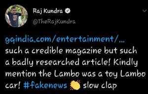 ‘Fake News’: Raj Kundra Finally Reacts To Report Claiming He Bought Son Viaan A Lamborghini