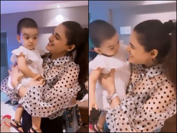 Prince Narula Wife Yuvika Chaudhary Video With Mahhi Vij Jay Bhanushali Daughter Tara Goes Viral Yuvika Chaudhary's Cute Video With Mahhi Vij & Jay Bhanushali's Daughter Tara Will Melt Your Hearts