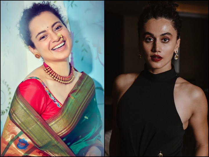 kangana ranaut slams taapsee for copying her shoot claims she is the most copied superstar after amitabh bachchan Kangana Ranaut Claims Tapsee Pannu's Whole Life Is Dedicated To Impersonate Her After Fan Calls 'Badla' Actor 'A Monkey'