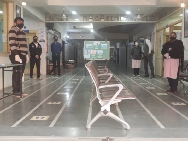 The guideline has made sanitization and masks compulsory for students as well as staff. Temperature check at the gate is a part of daily routine. IMAGE (ANI)