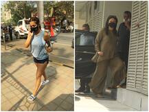 PHOTOS: Malaika Arora Clicked At Gym, Bestie Kareena Kapoor Khan Visits Clinic In Bandra
