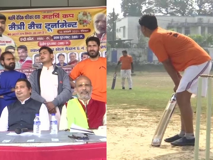 Cricket Goes The Sanskrit Way, Players Wear Dhoti During Match, Umpire Dons Dhoti Kurta 'Cricket In Vedic Times': Players Wear Dhoti Mundu During Match, Commentary In Sanskrit