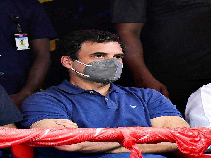 Madurai: Former Congress president Rahul Gandhi witnesses 'Jallikattu' at Avaniyapuram in Madurai, Thursday, Jan. 14. 2021. (PTI Photo) 