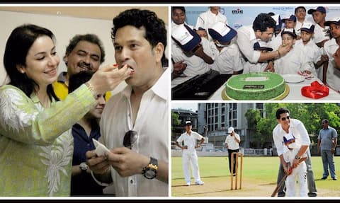 क्रिकेट के भगवान ने एनजीओ के बच्चों सगं मनाया जन्मदिन क्रिकेट के भगवान ने एनजीओ के बच्चों सगं मनाया जन्मदिन