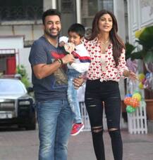 बेटे के बर्थडे पर शिल्पा के घर उमड़ा बॉलीवुड