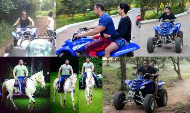 बरों की मानें तो सलमान यहां बाइक राइडिंग के साथ ATV गाड़ी भी चलाते हैं.