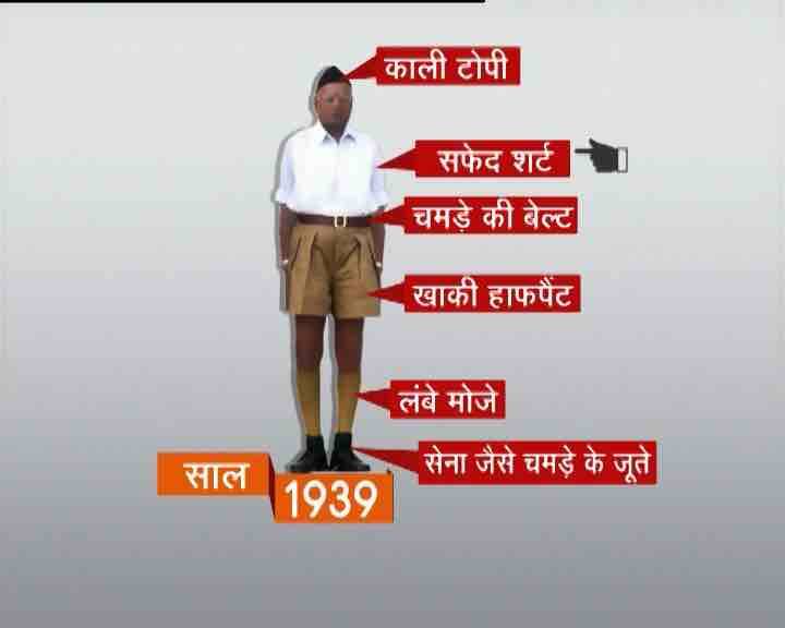 1939 में खाकी शर्ट का रंग बदला और शर्ट सफेद हो गई.