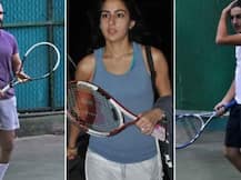 Spotted: बेटी सारा और बेटे इब्राहिम के साथ टेनिस खेलने पहुंचे सैफ