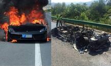 IN PICS: पल भर में राख बन गई करोड़ों की लैंबोर्गिनी!