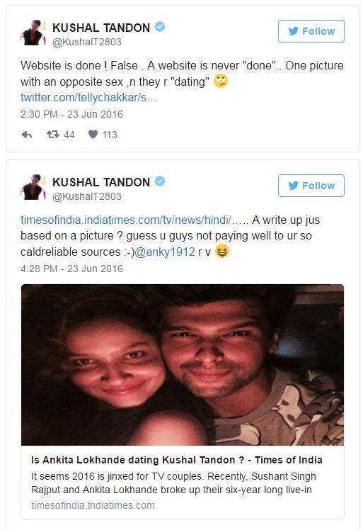 मगर इस खबर को नकारते हुए कुशाल टंडन ने ट्वीट कर के इसे एक अभवाह बताया. 