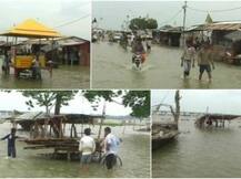 गंगा और यमुना के आगोश में समाने लगा 'संगम नगरी' इलाहाबाद