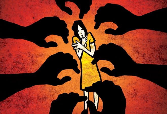 MP Minor Rape Victim Forced To Parade With Accused While Villagers Chant 'Bharat Mata Ki Jai' SHOCKING! 16-Year-Old Rape Victim Made To Parade With Accused As Villagers Chant 'Bharat Mata Ki Jai'