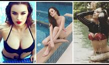 बाली में छुट्टियां मना रहीं एवलिन शर्मा बरसा रही हैं आग