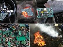 इलेक्ट्रॉनिक कचरा जलाने वाली एक दर्जन फैक्ट्रियां सील, भू जल हो रह था प्रदूषित