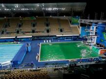 RIO 2106: अचानक हरा हो गया पानी