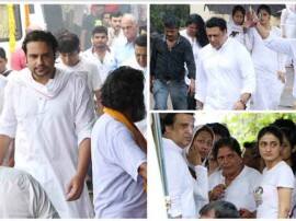 Krushna Abhisheks Father Funeral Govinda Karan Singh Grover Were In Attendance IN PICS: कृष्णा अभिषेक के पिता के अंतिम संस्कार में शामिल हुए नामी कलाकार!