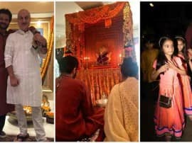 Anupam Kher Celebrates Ganesha Chaturthi With Anil Kapoor गणेश चतुर्थी सेलिब्रेट करने अनिल कपूर के घर पहुंचे अनुपम खेर और फराह खान, देखें Pics
