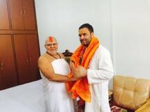 अयोध्या: राहुल गांधी ने की हनुमान गढ़ी में पूजा, महंत ज्ञानदास से मांगा आशीर्वाद