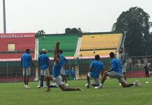 INDvsNZ: न्यूज़ीलैंड के खिलाफ उतरने से पहले विराट की सेना ने की \'यो-यो प्रेक्टिस\'