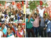 छात्रसंघ चुनाव में आचार संहिता तार-तार, लम्बे-चौड़े जुलूसों के साथ कैंडिडेट्स ने किया शक्ति प्रदर्शन